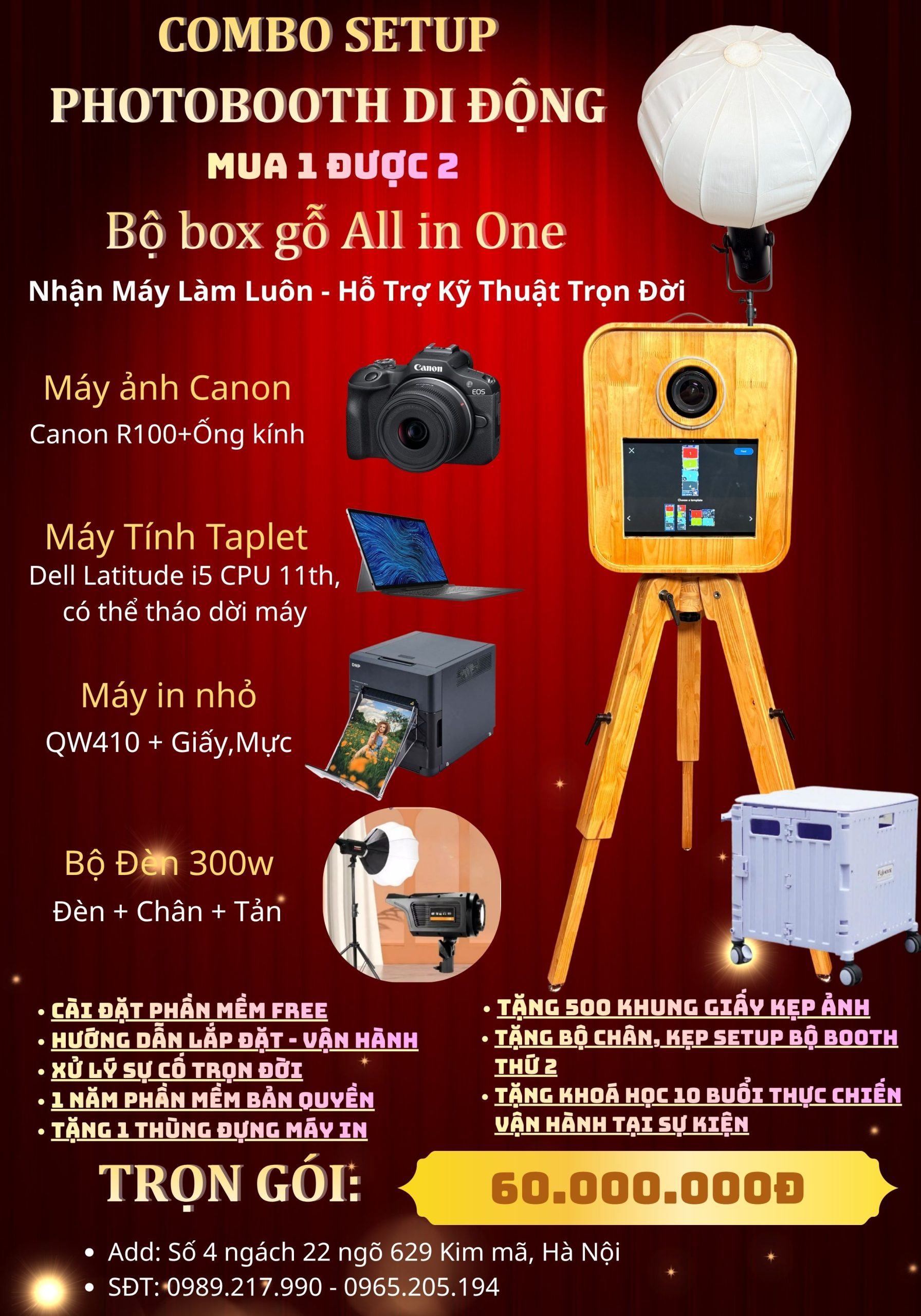 Báo giá setup photobooth trọn gói 2026