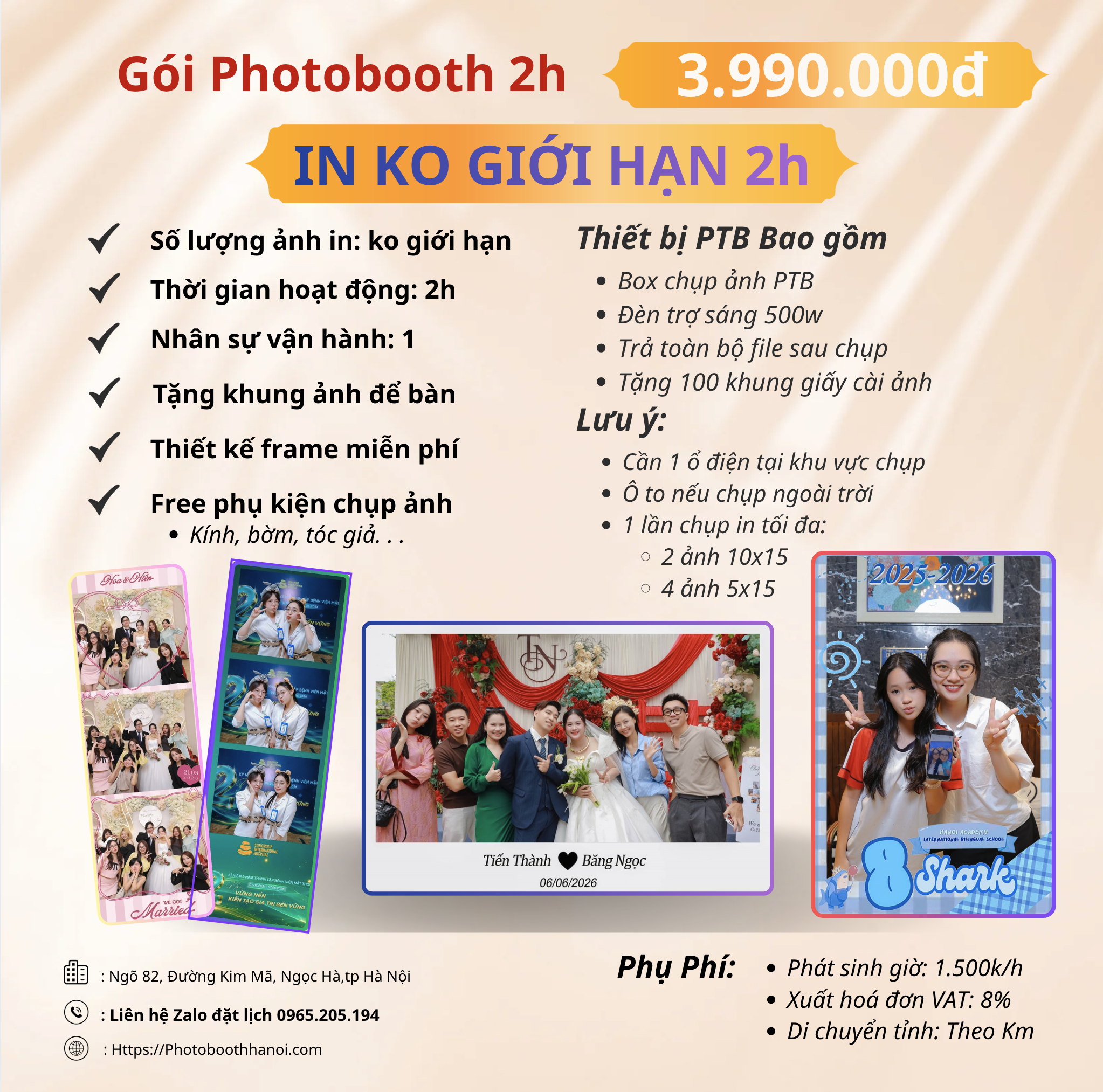 Bảng báo giá photobooth