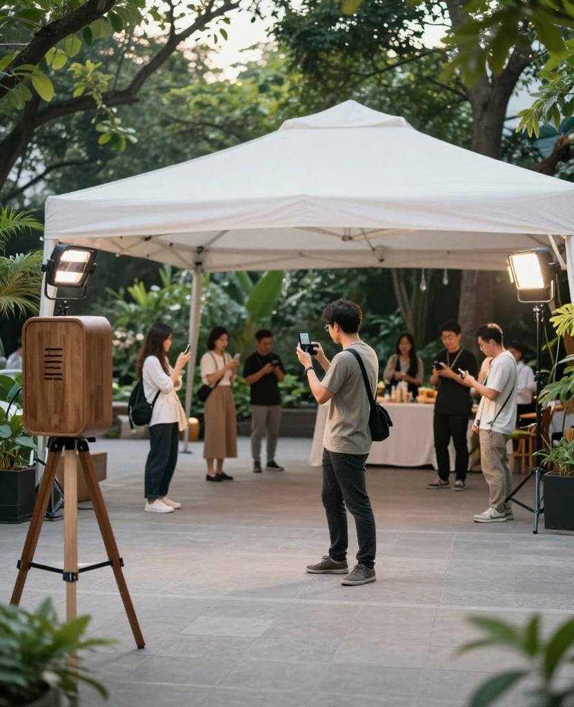 Những lưu ý quan trọng khi lắp đặt photobooth tại các địa điểm ngoài trời ở Hà Nội