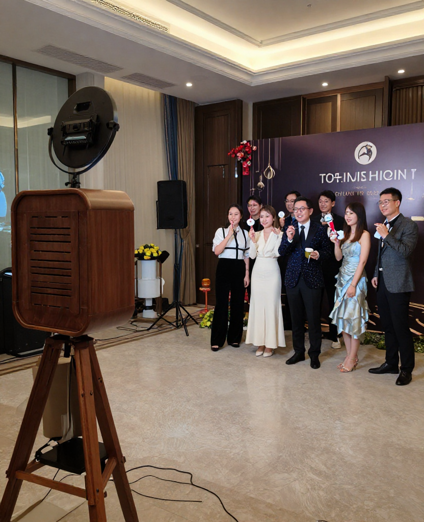 photobooth cho sự kiện tất - Tại sao photobooth là hạng mục không thể thiếu trong các sự kiện tất niên công ty tại Hà Nội?