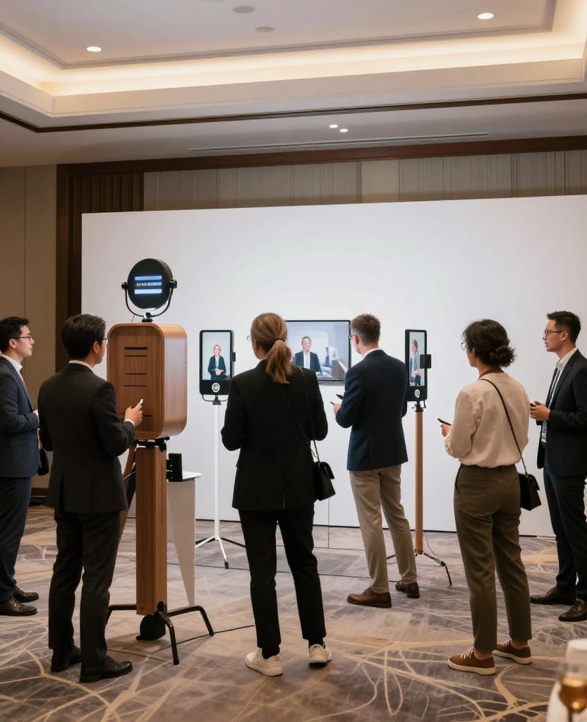 Tăng tương tác khách hàng thông qua hoạt động chụp ảnh photobooth tại hội thảo chuyên nghiệp