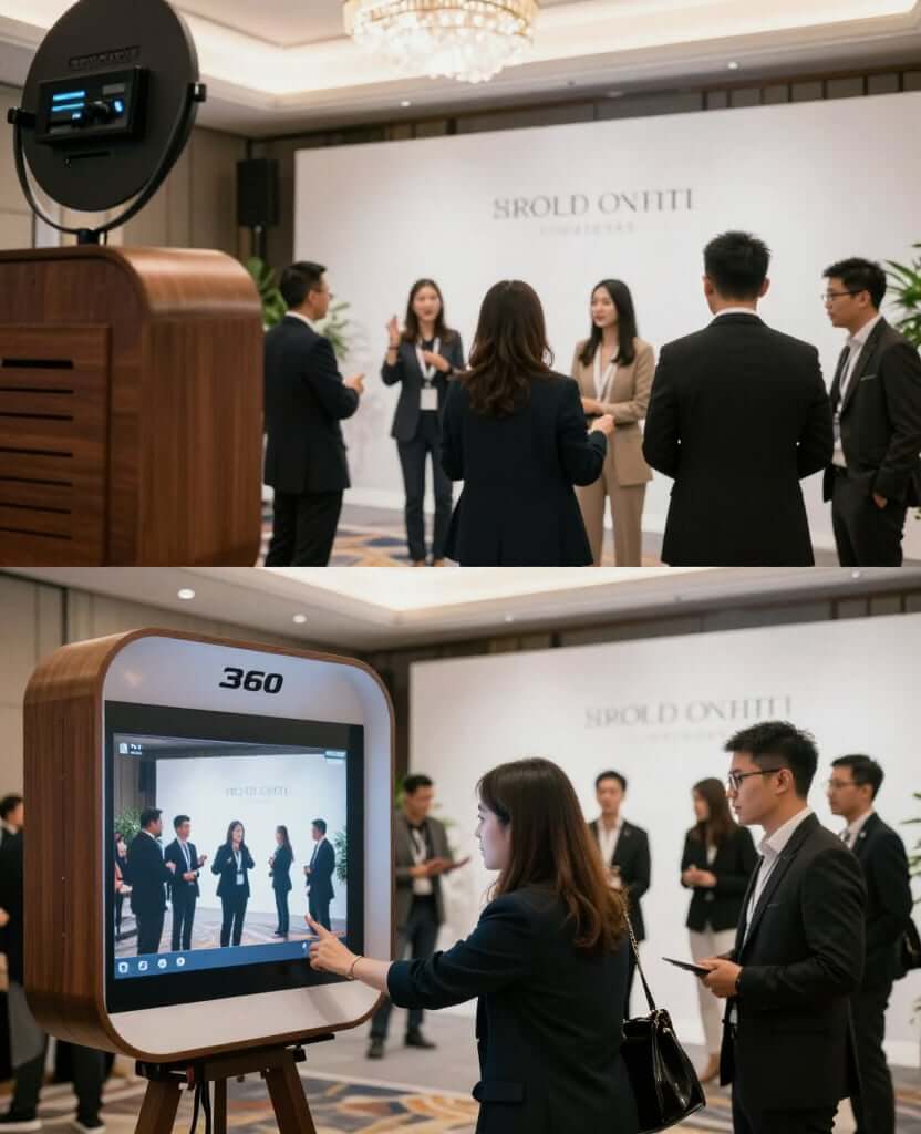 chụp ảnh photobooth tại hội thảo - Lan tỏa thương hiệu trên mạng xã hội